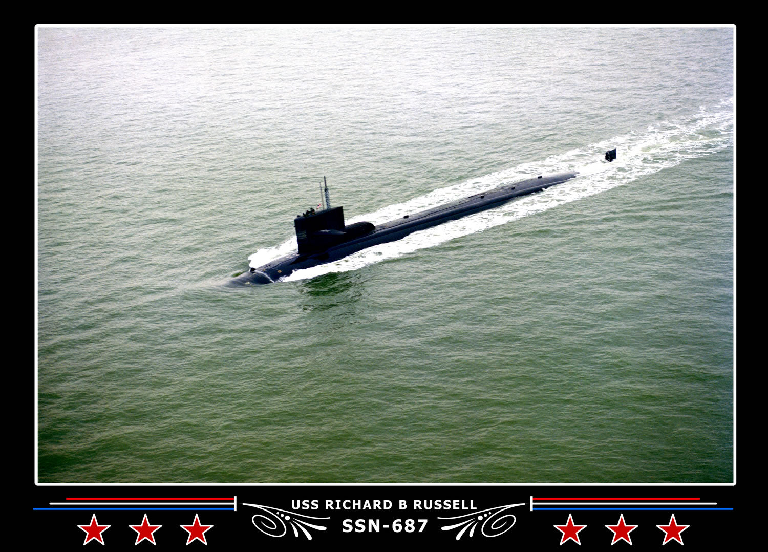 USS Richard B Russell SSN-687 Canvas Photo Print