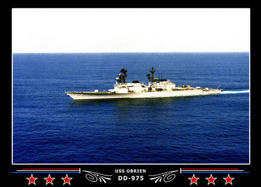 USS Obrien DD-975 Canvas Photo Print
