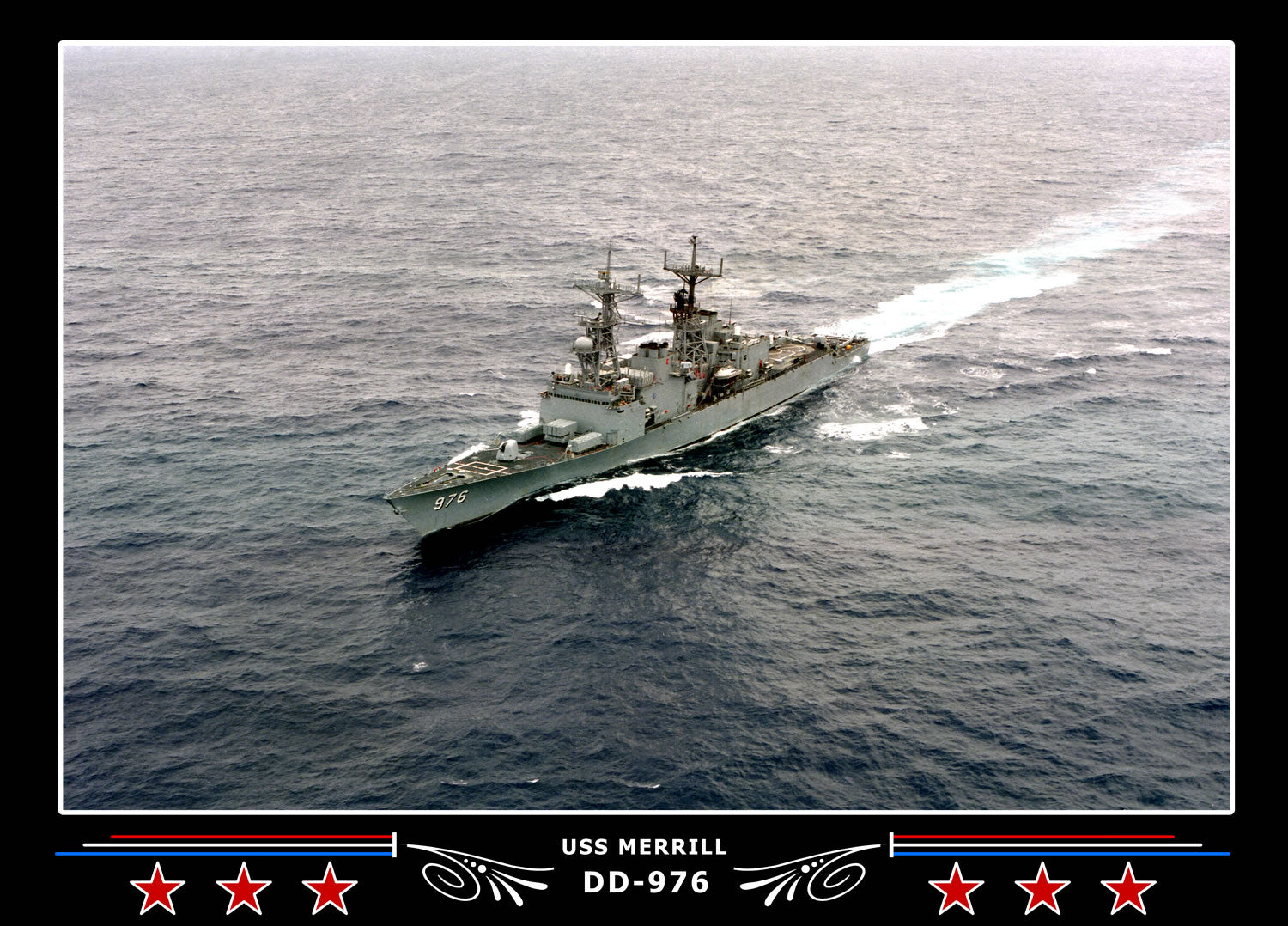 USS Merrill DD-976 Canvas Photo Print