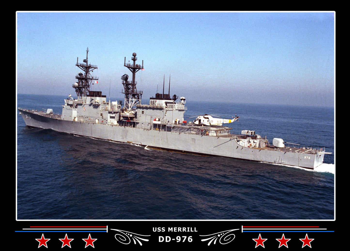 USS Merrill DD-976 Canvas Photo Print