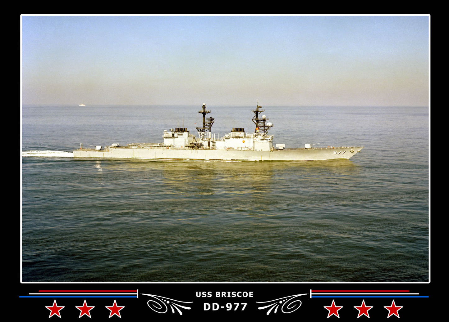 USS Briscoe DD-977 Canvas Photo Print