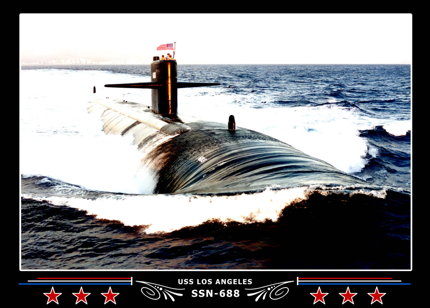 USS Los Angeles SSN-688 Canvas Photo Print