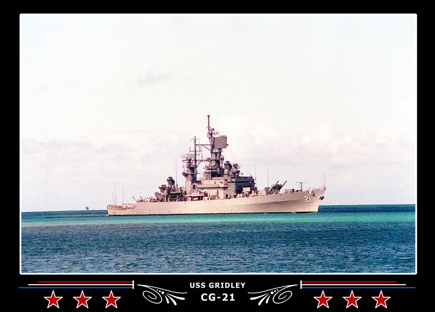 USS Gridley CG-21 Canvas Photo Print