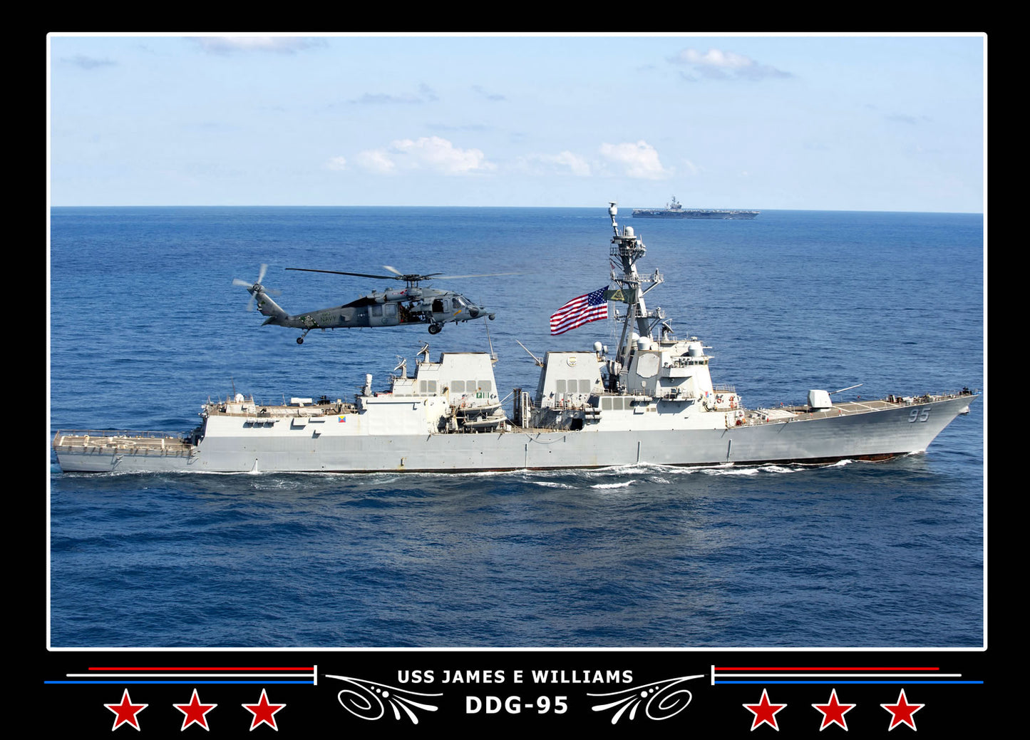 USS James E Williams DDG-95 Canvas Photo Print