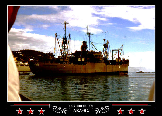 USS Muliphen AKA61 Canvas Photo Print