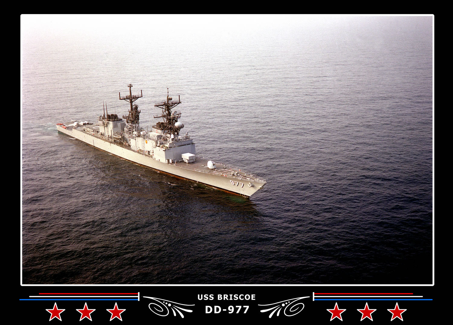 USS Briscoe DD-977 Canvas Photo Print