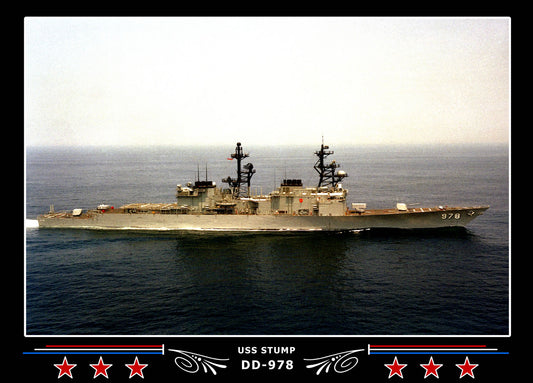 USS Stump DD-978 Canvas Photo Print