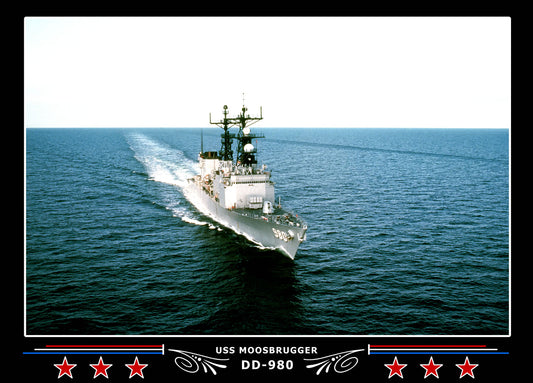 USS Moosbrugger DD-980 Canvas Photo Print