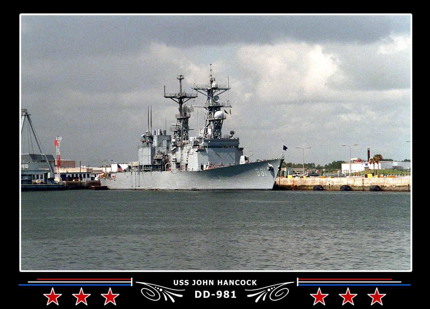 USS John Hancock DD-981 Canvas Photo Print