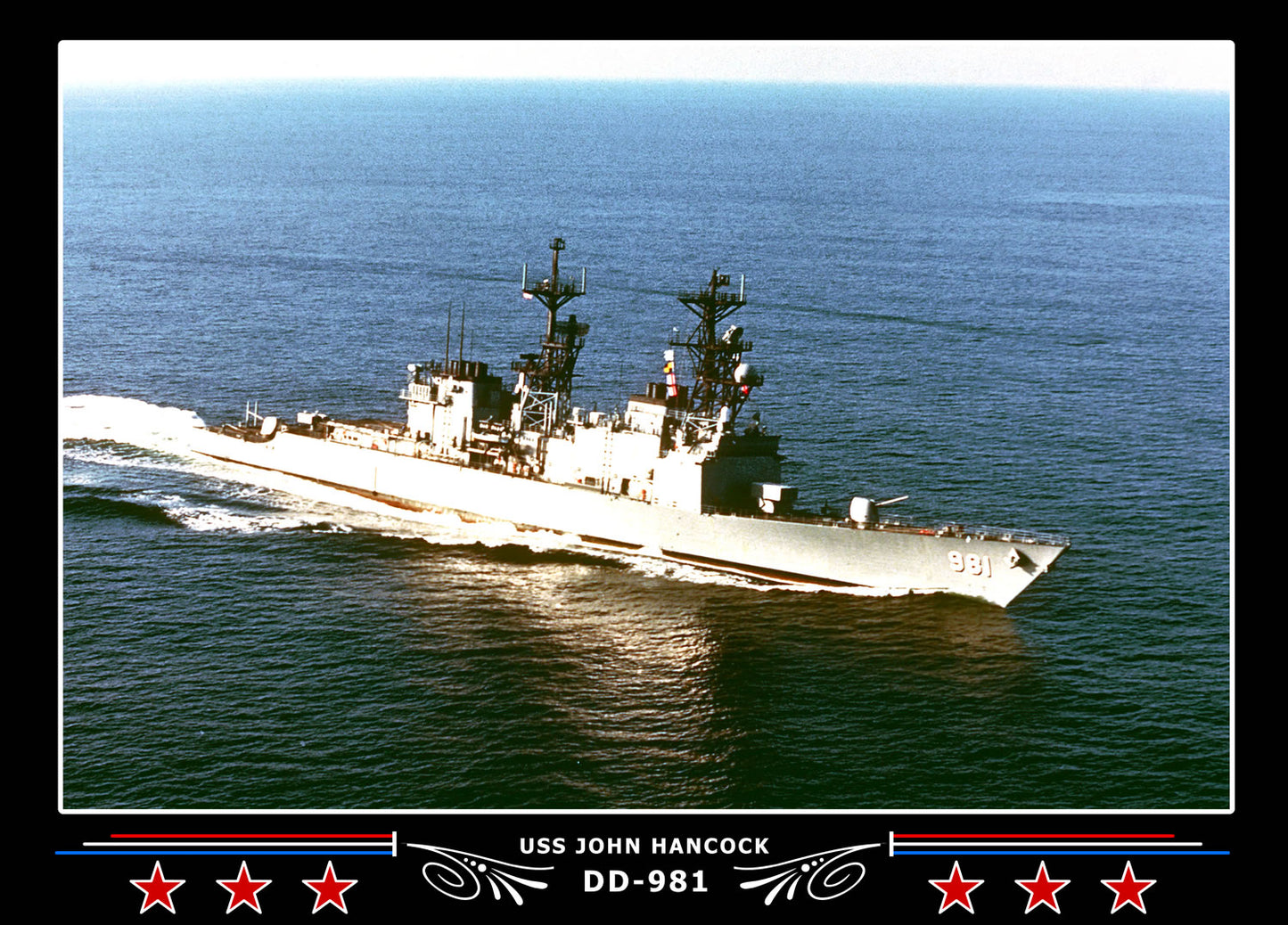 USS John Hancock DD-981 Canvas Photo Print