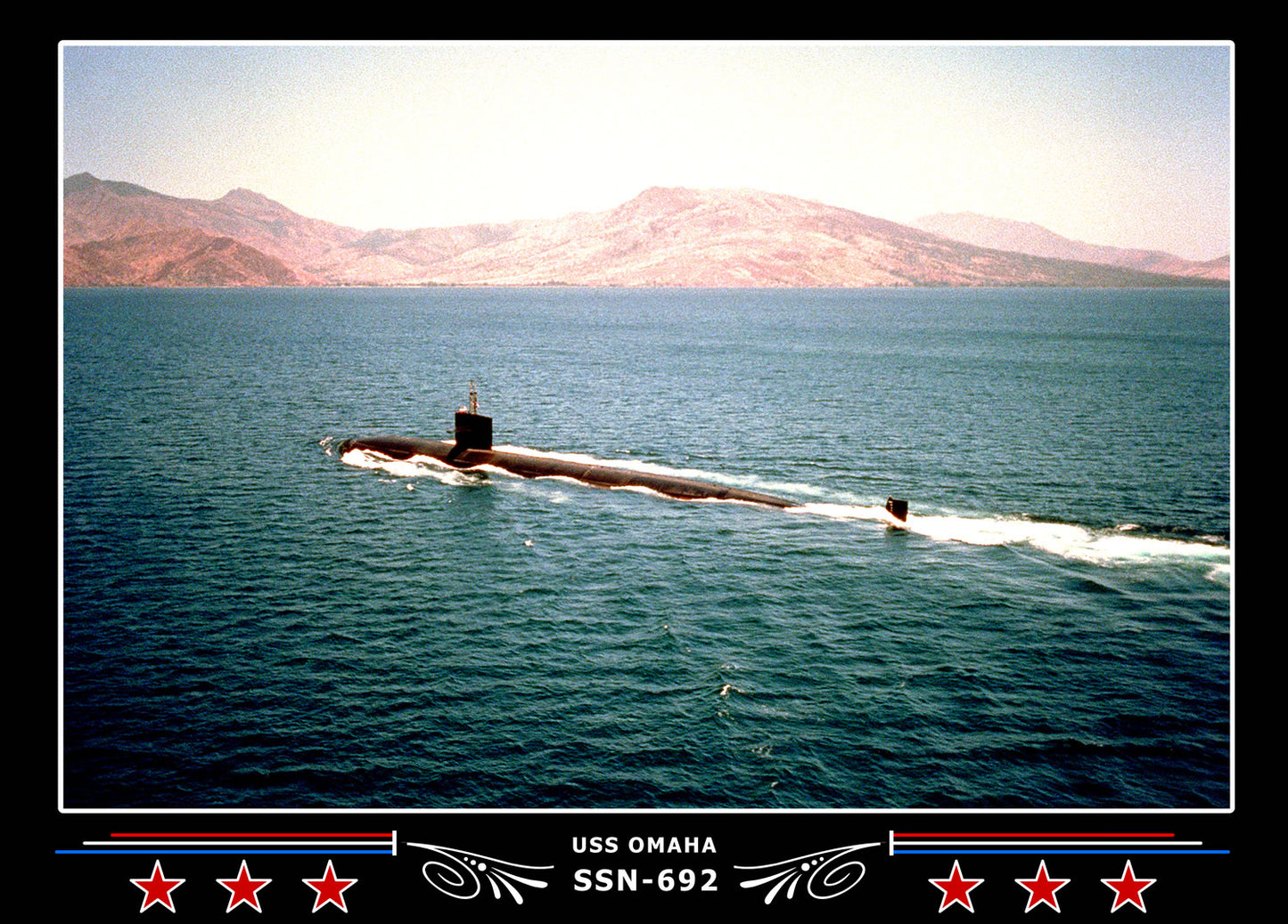 USS Omaha SSN-692 Canvas Photo Print