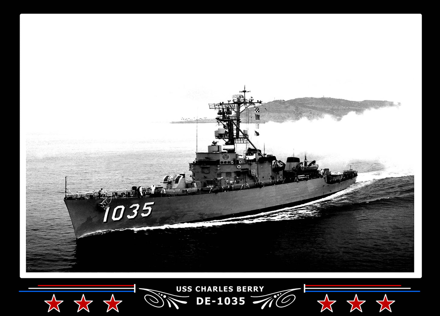 USS Charles Berry DE-1035 Canvas Photo Print