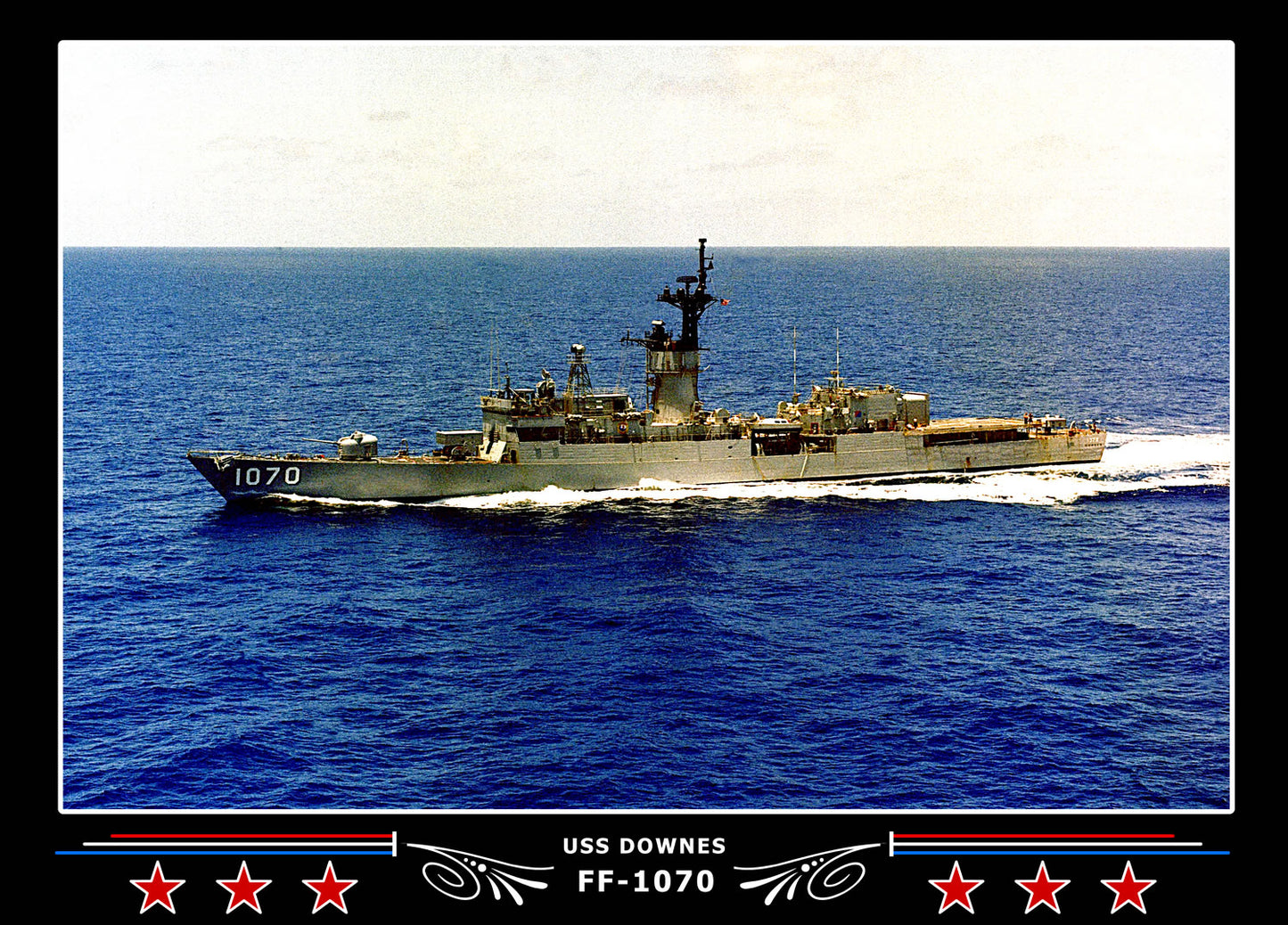 USS Downes FF-1070 Canvas Photo Print
