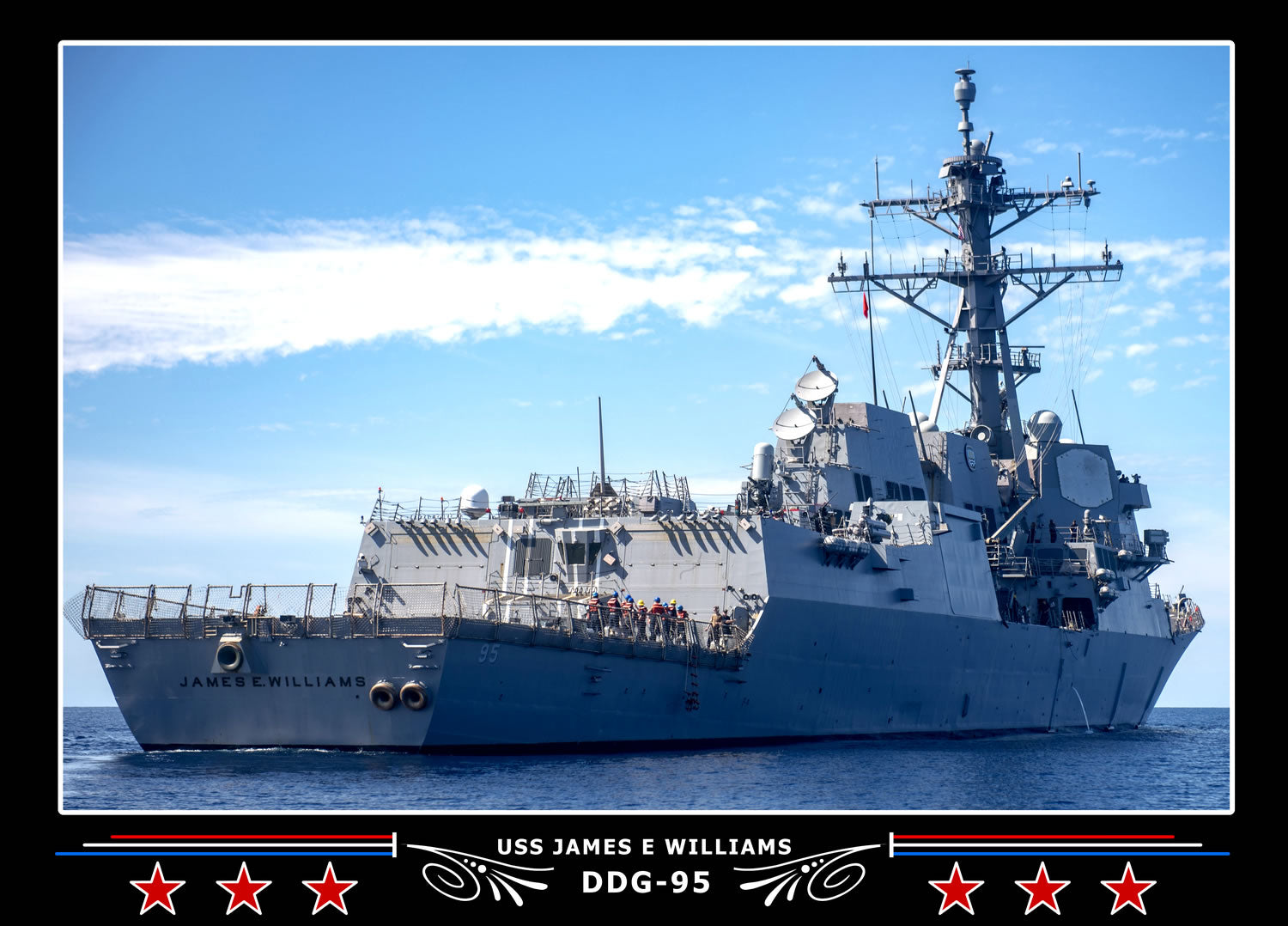 USS James E Williams DDG-95 Canvas Photo Print