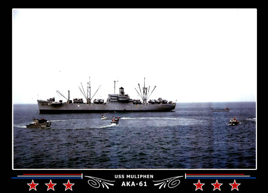 USS Muliphen AKA61 Canvas Photo Print