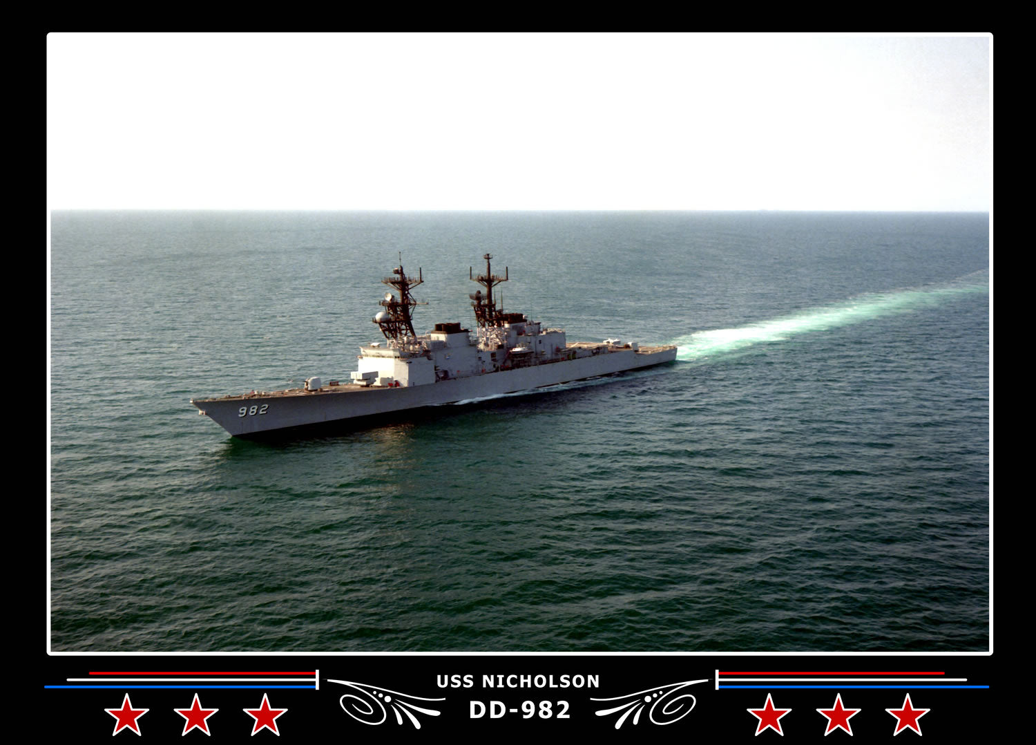 USS Nicholson DD-982 Canvas Photo Print