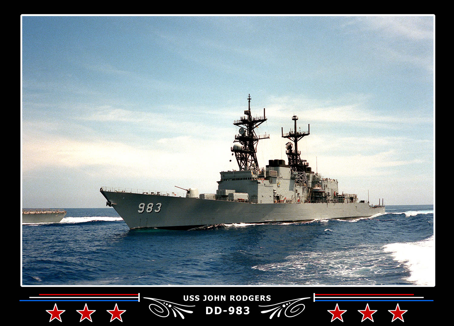 USS John Rodgers DD-983 Canvas Photo Print