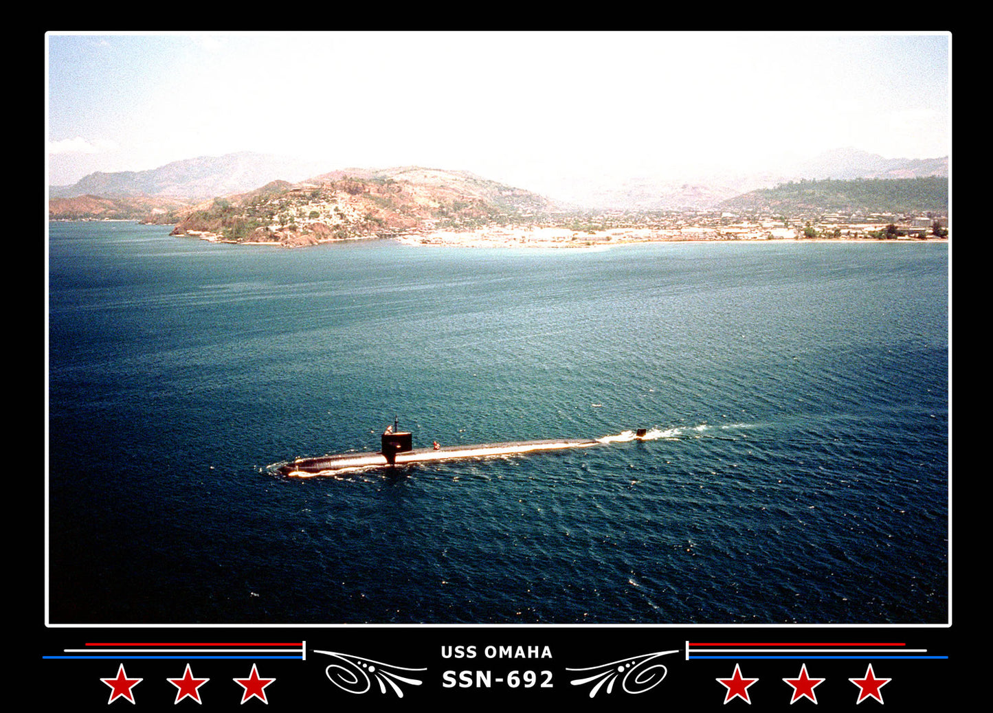 USS Omaha SSN-692 Canvas Photo Print