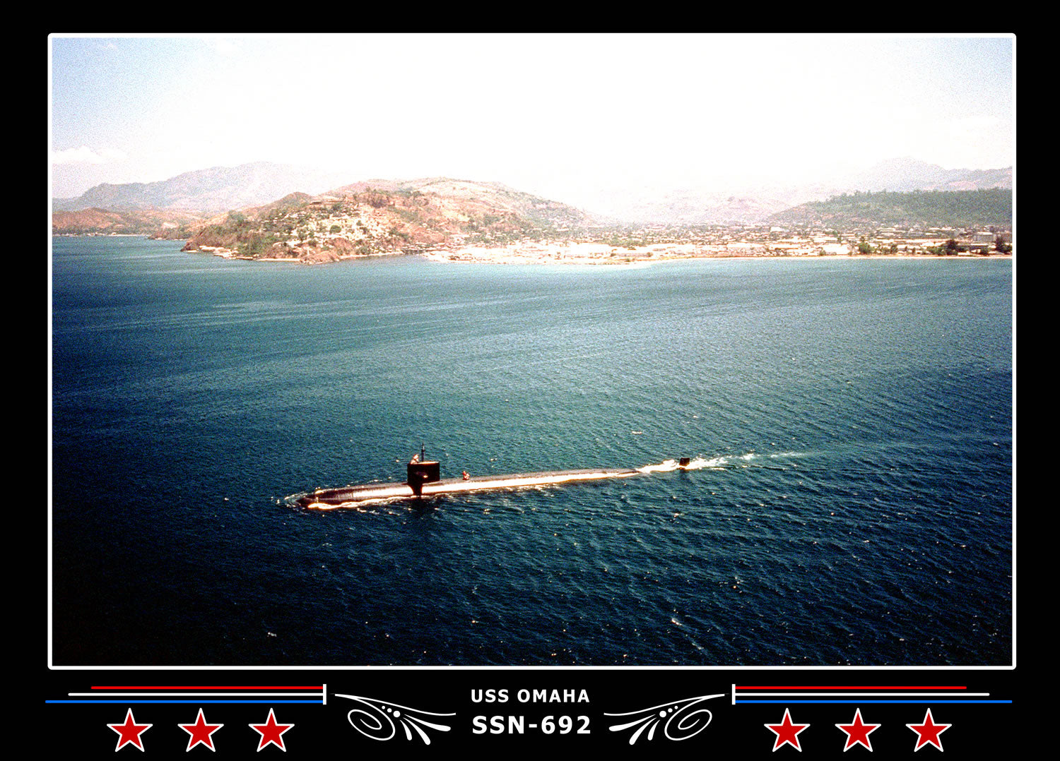 USS Omaha SSN-692 Canvas Photo Print