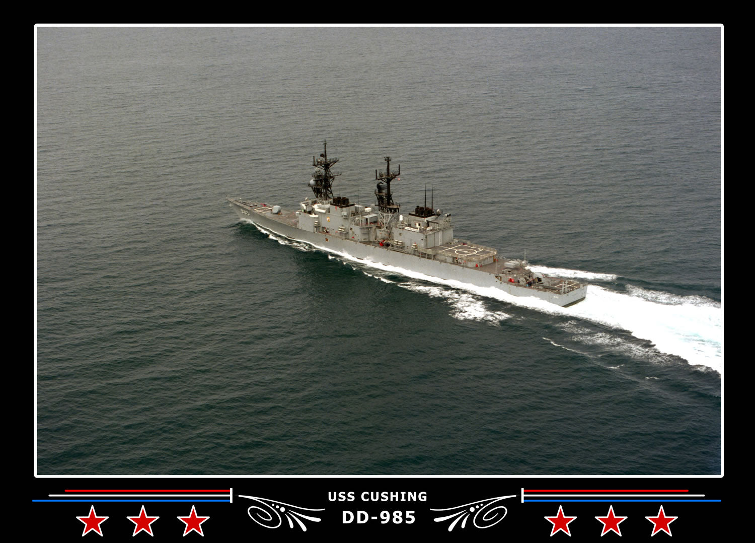 USS Cushing DD-985 Canvas Photo Print