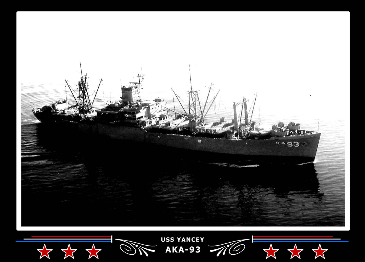 USS Yancey AKA93 Canvas Photo Print