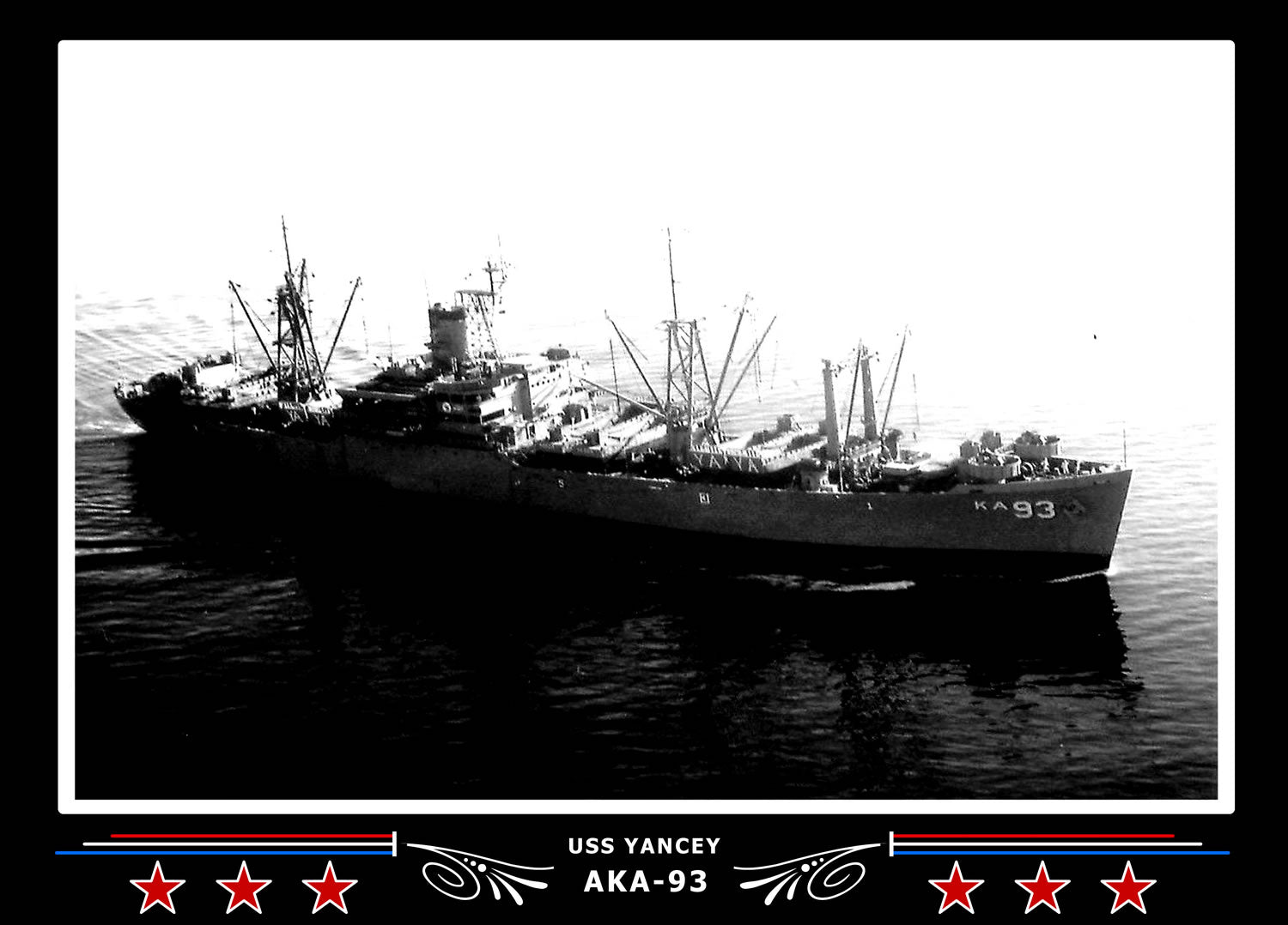 USS Yancey AKA93 Canvas Photo Print