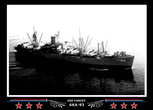 USS Yancey AKA93 Canvas Photo Print