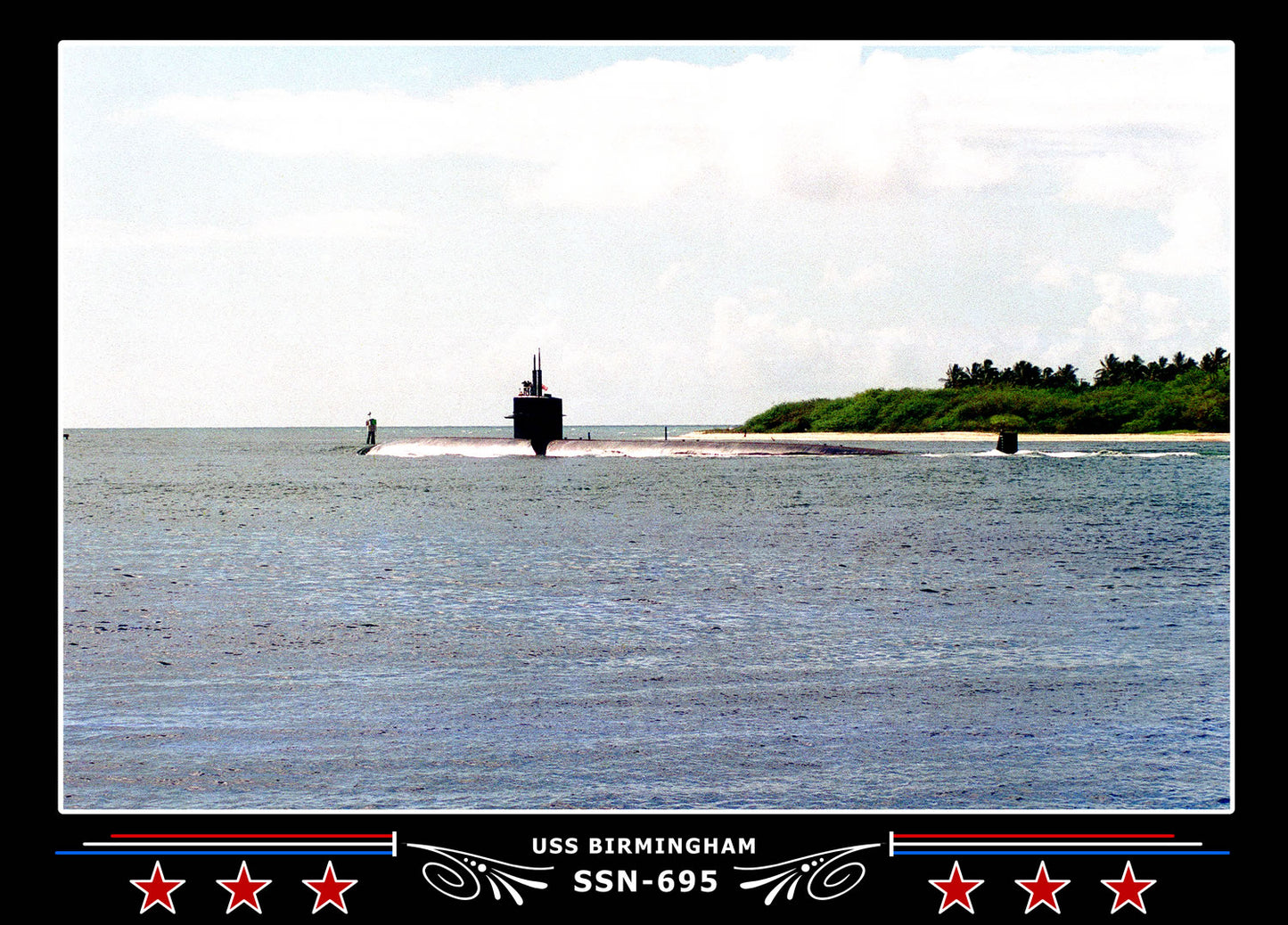 USS Birmingham SSN-695 Canvas Photo Print