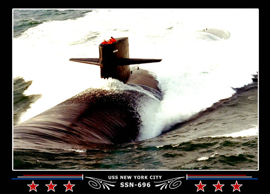 USS New York City SSN-696 Canvas Photo Print