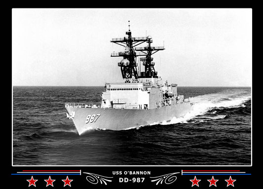 USS O'Bannon DD-987 Canvas Photo Print
