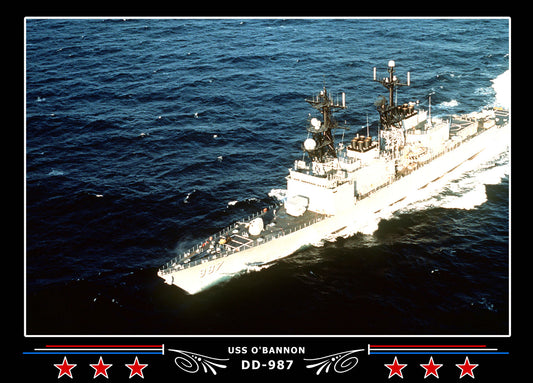 USS O'Bannon DD-987 Canvas Photo Print