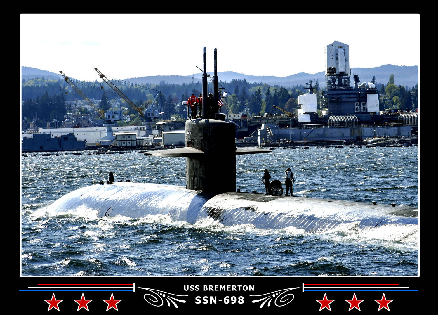USS Bremerton SSN-698 Canvas Photo Print