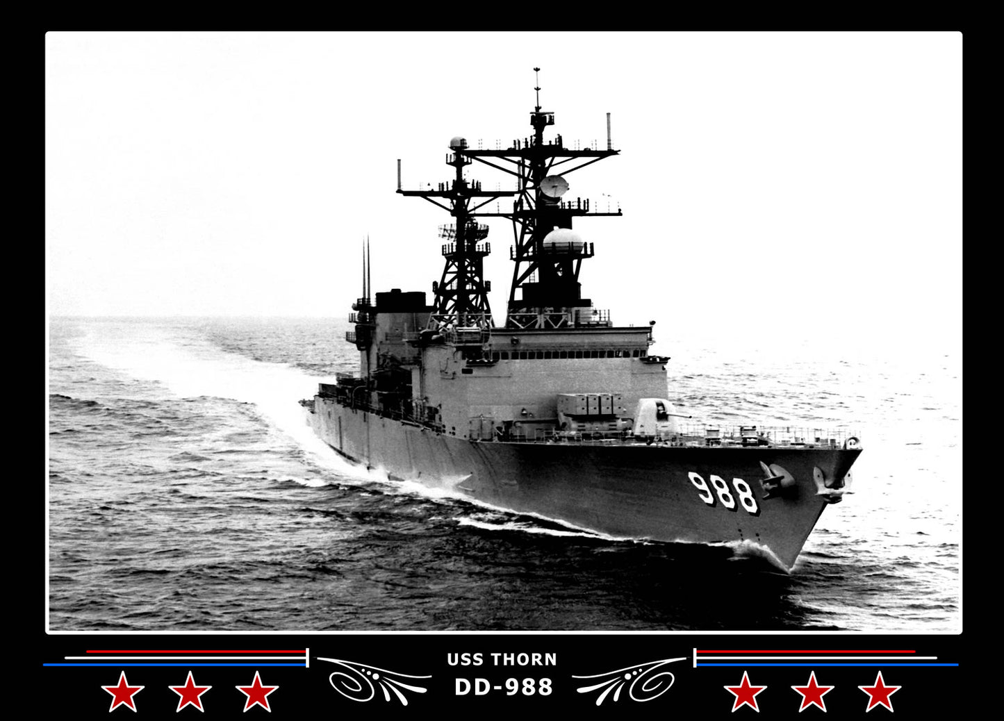 USS Thorn DD-988 Canvas Photo Print