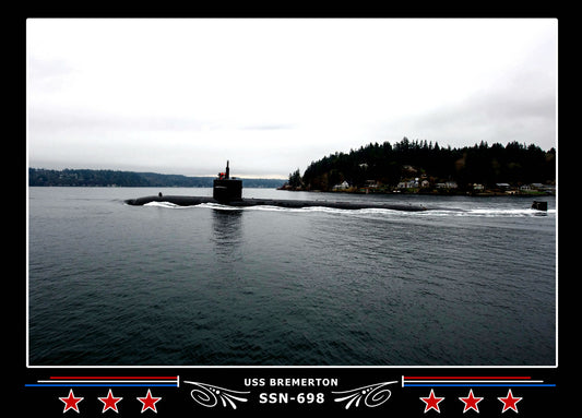 USS Bremerton SSN-698 Canvas Photo Print