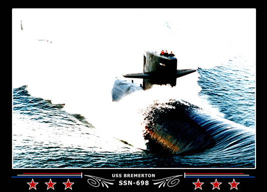USS Bremerton SSN-698 Canvas Photo Print