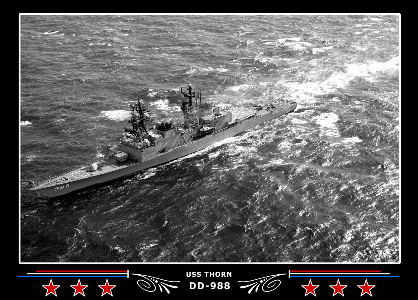 USS Thorn DD-988 Canvas Photo Print