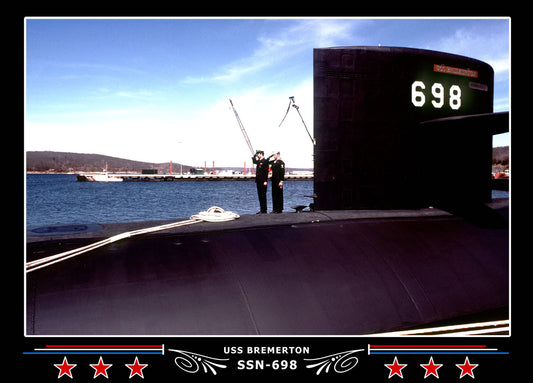 USS Bremerton SSN-698 Canvas Photo Print