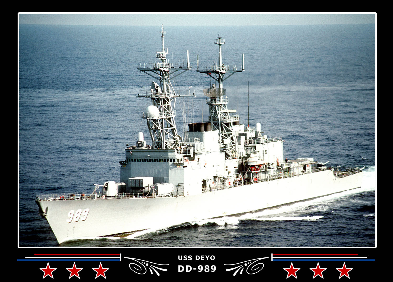 USS Deyo DD-989 Canvas Photo Print
