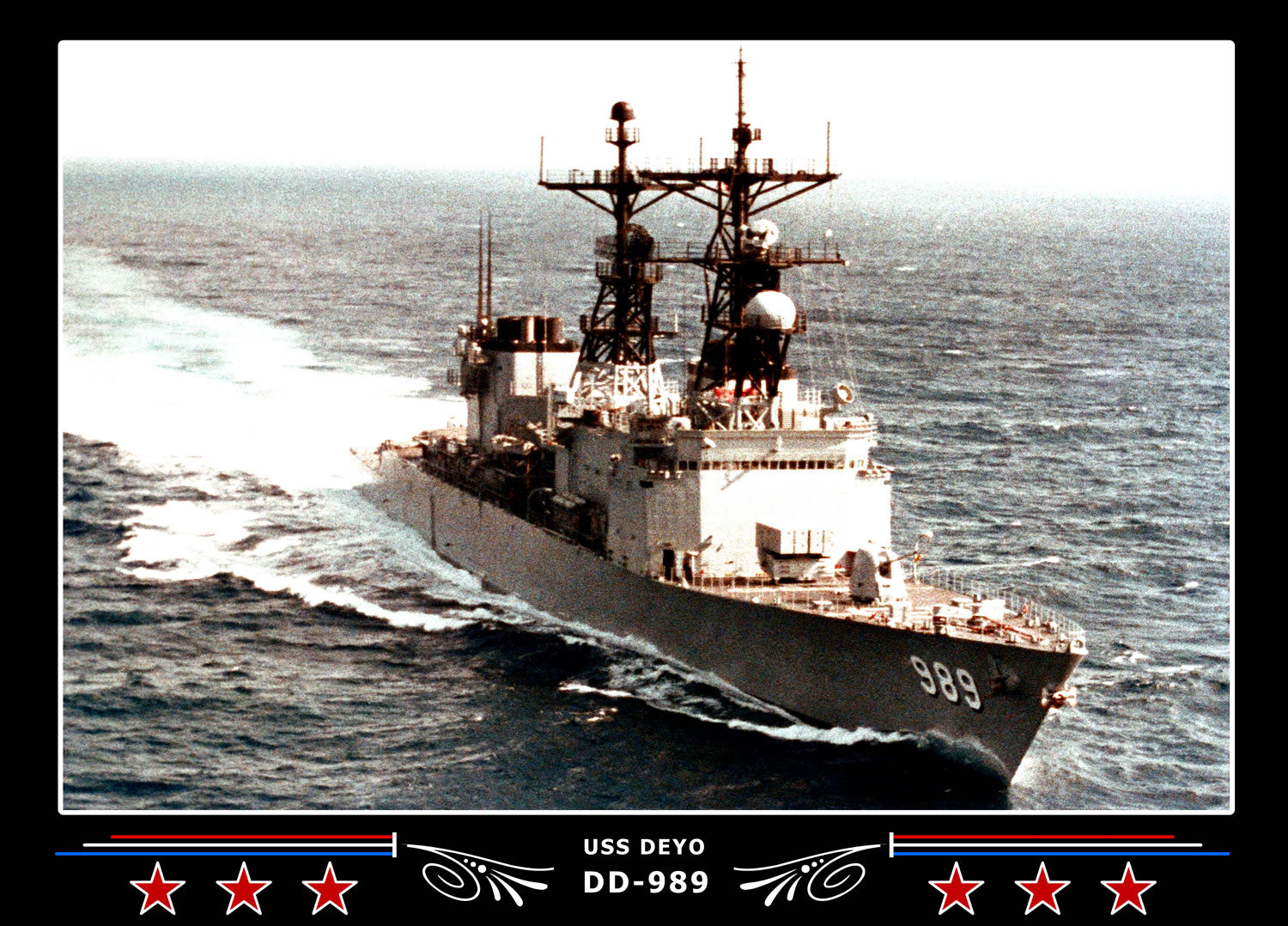 USS Deyo DD-989 Canvas Photo Print