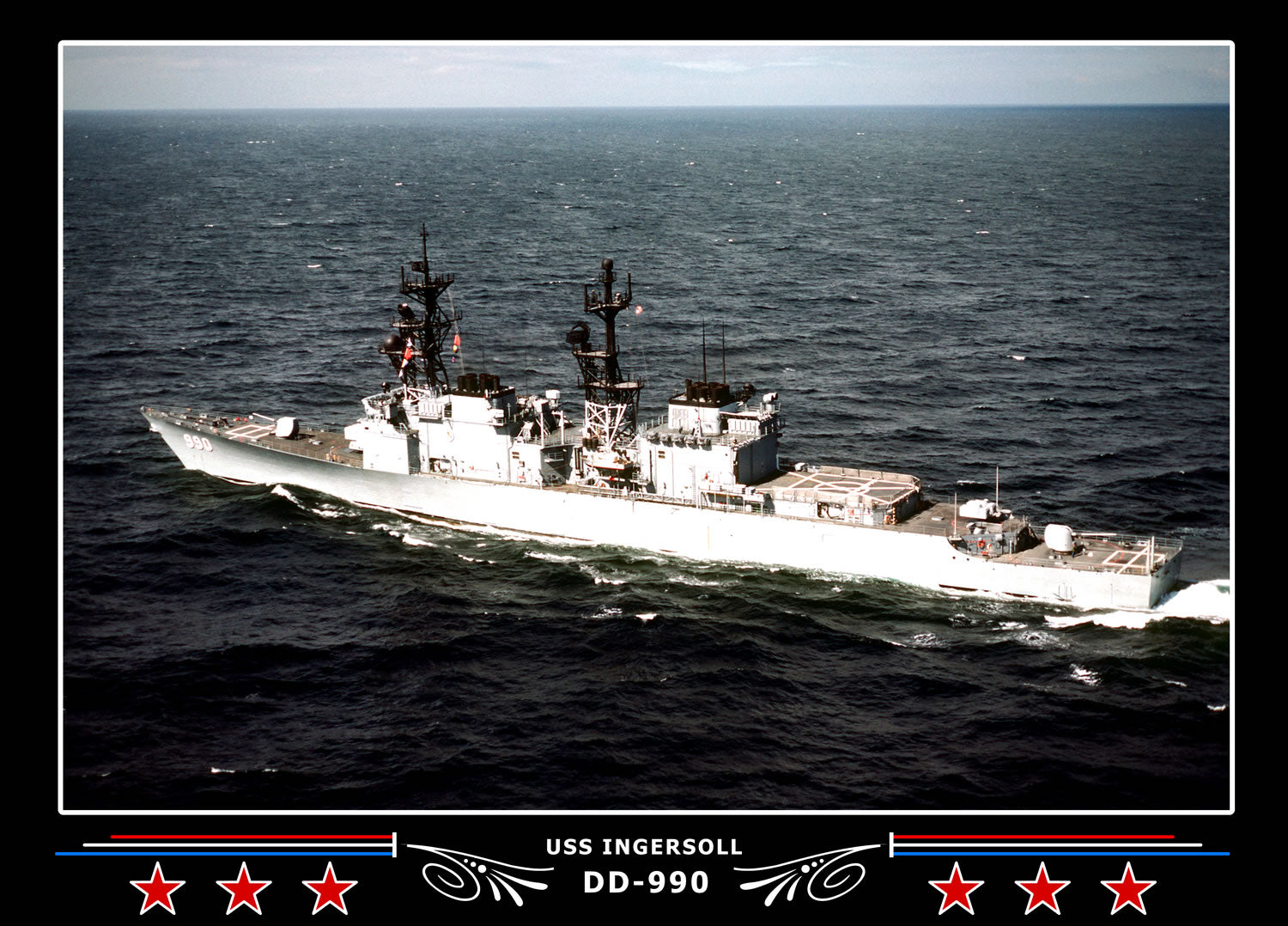 USS Ingersoll DD-990 Canvas Photo Print