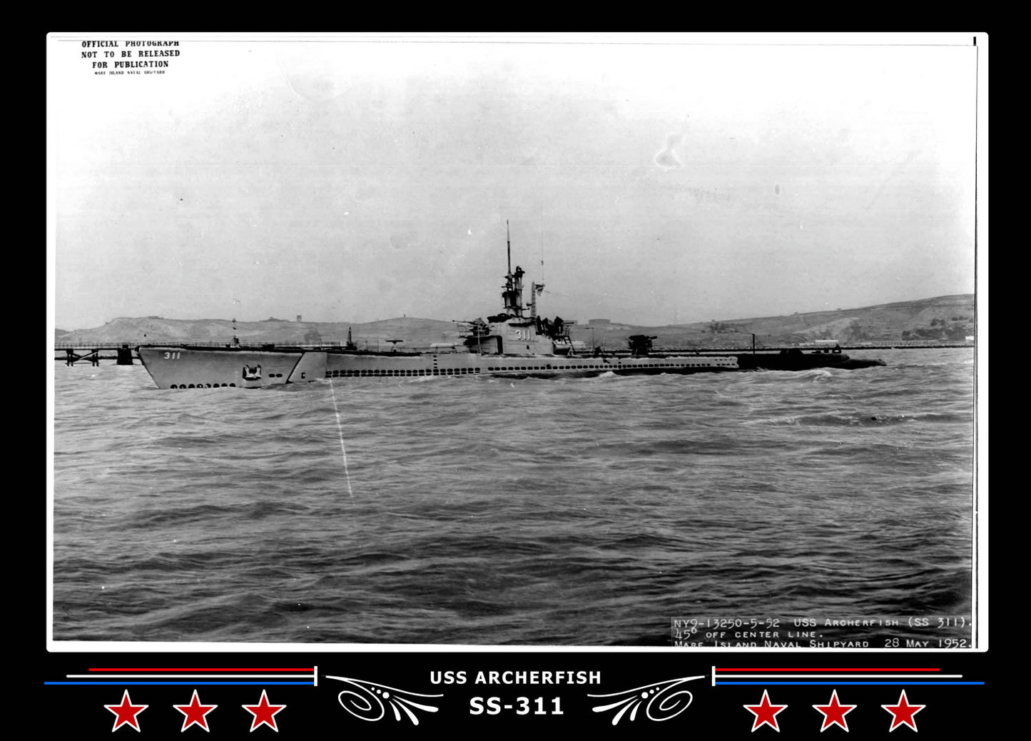 USS Archerfish SS-311 Canvas Photo Print
