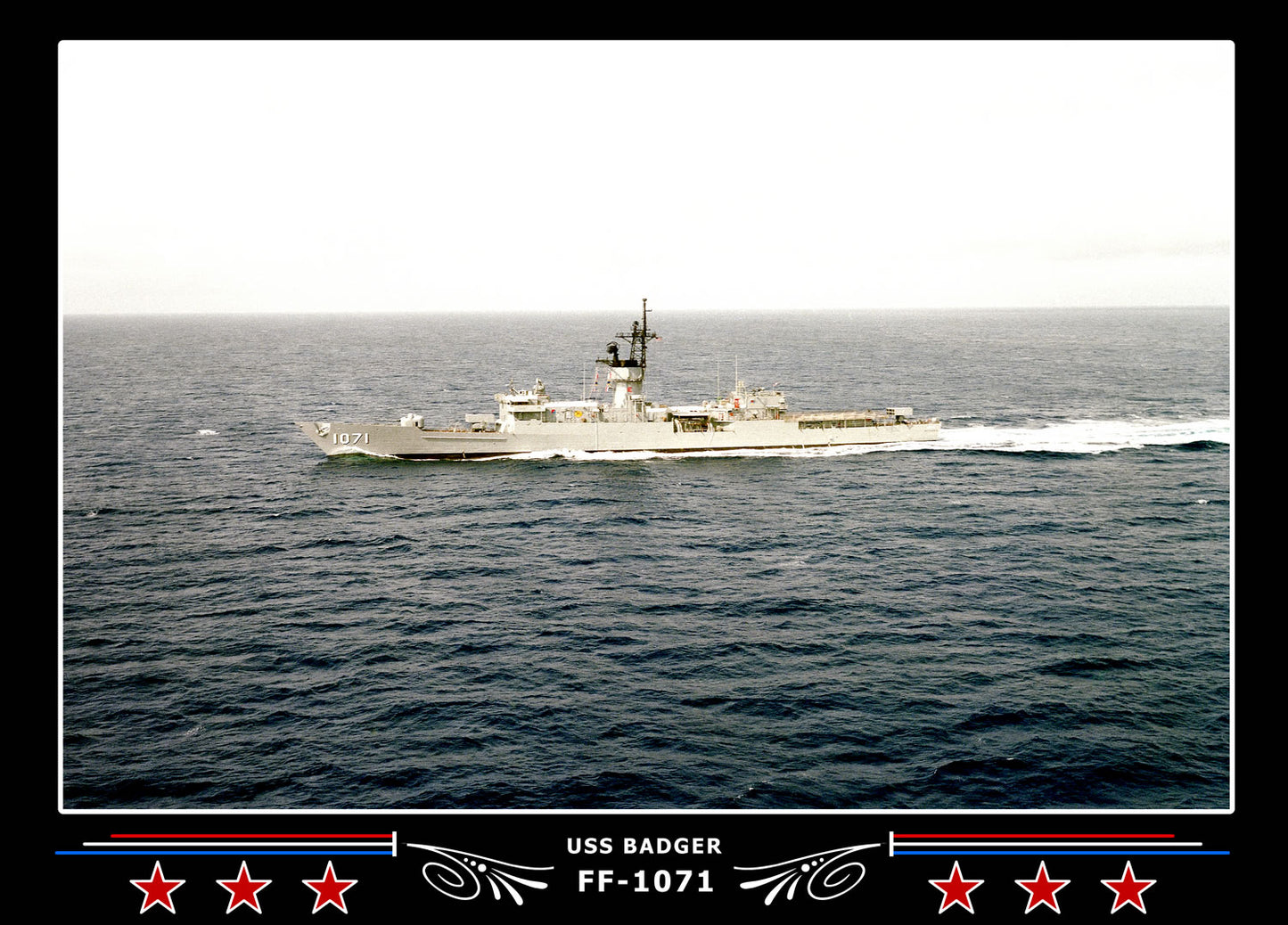 USS Badger FF-1071 Canvas Photo Print