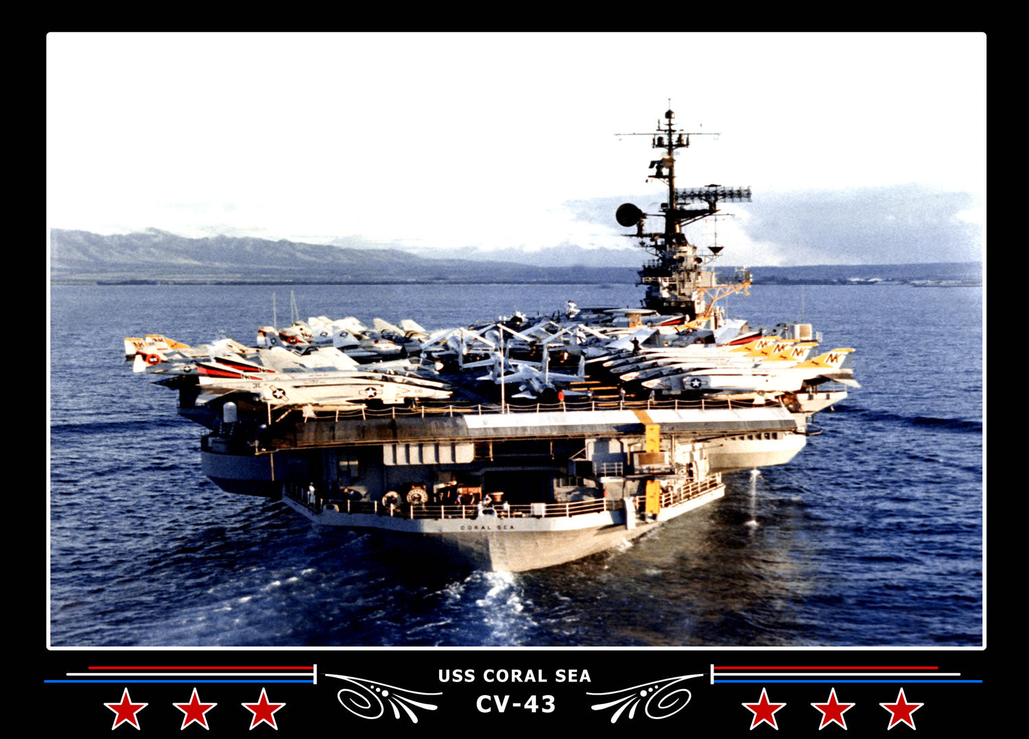 USS Coral Sea CV-43 Canvas Photo Print