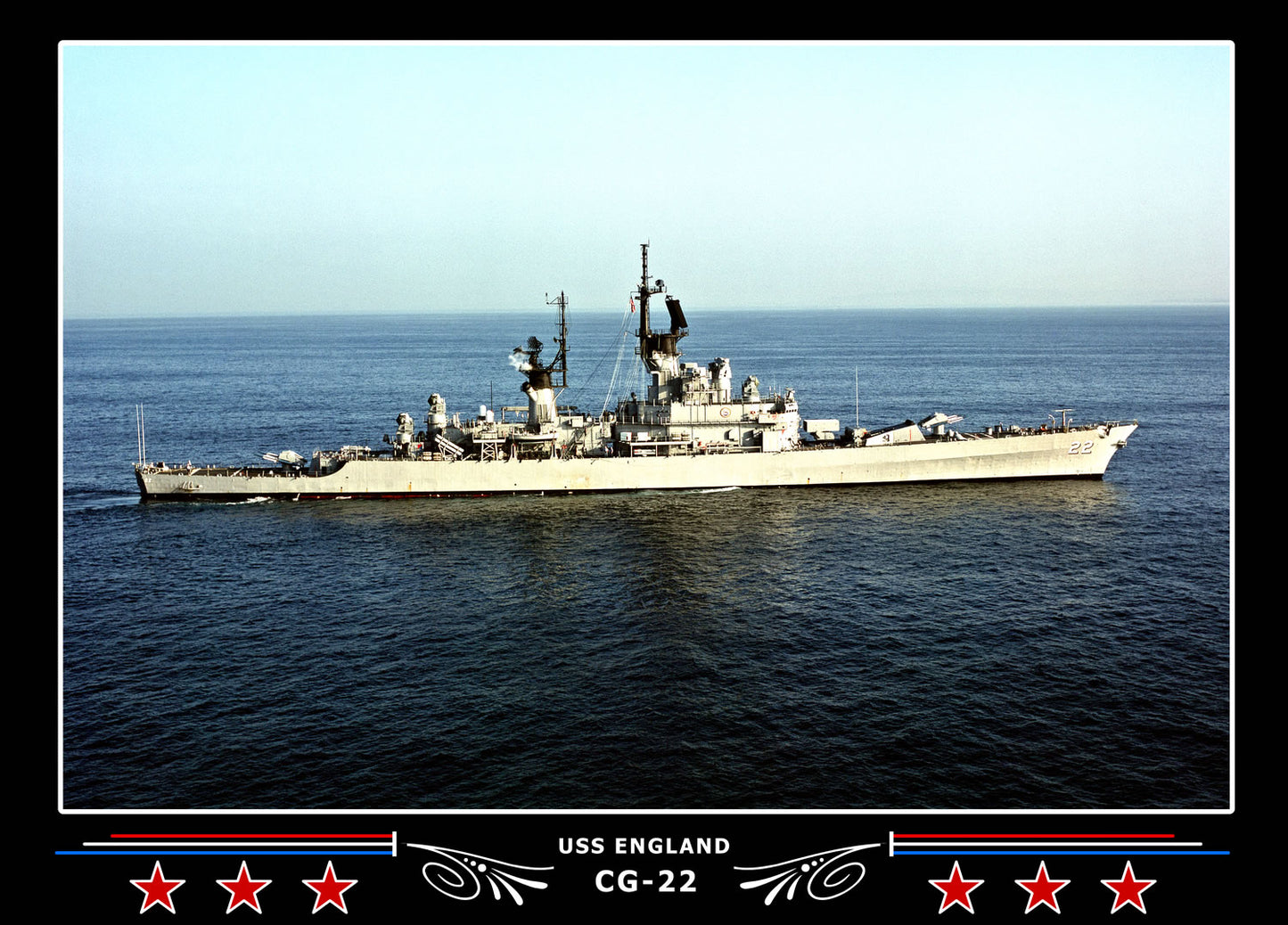 USS England CG-22 Canvas Photo Print