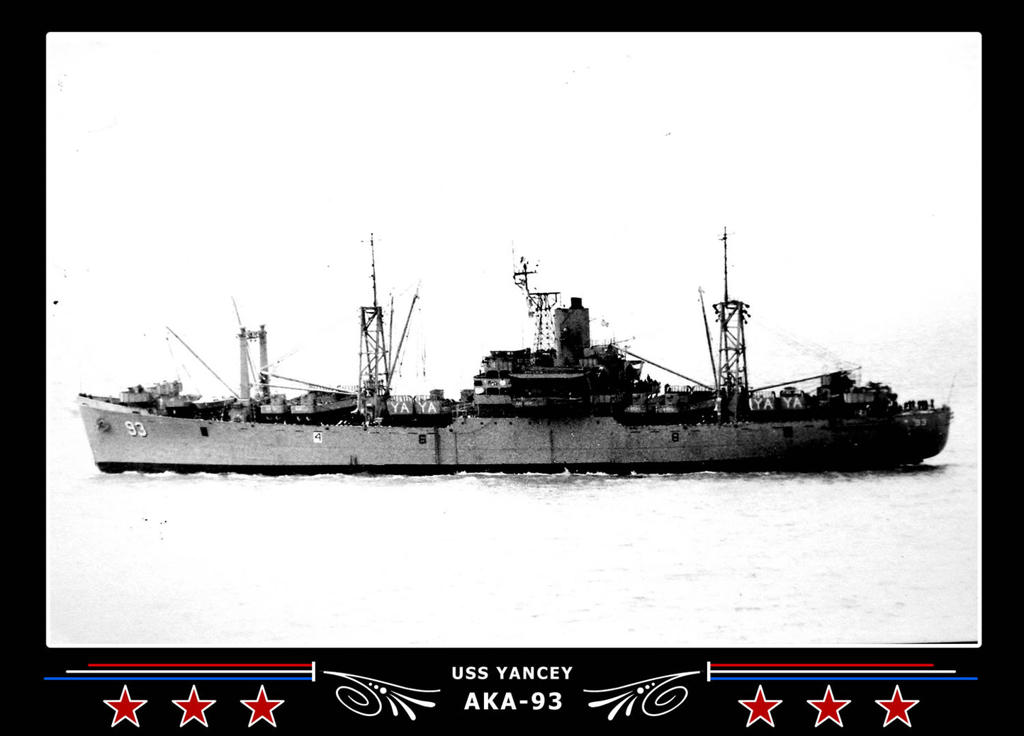 USS Yancey AKA93 Canvas Photo Print