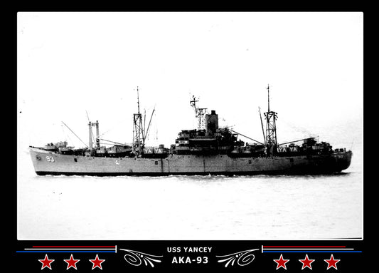 USS Yancey AKA93 Canvas Photo Print