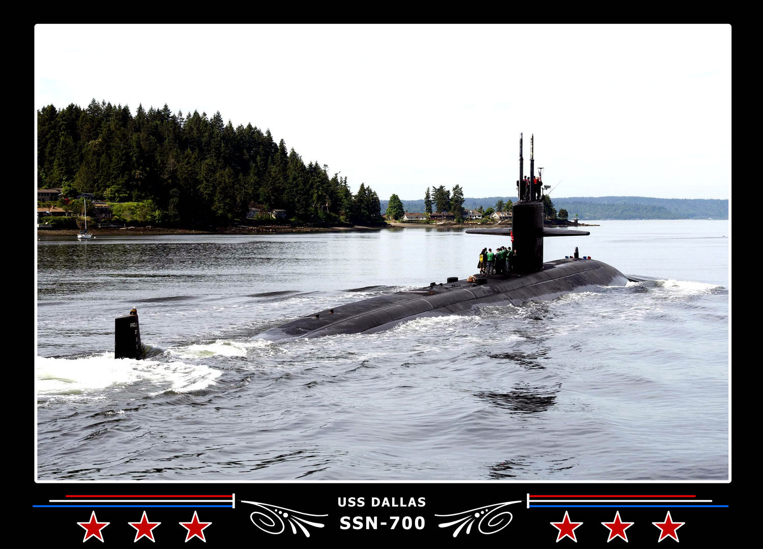 USS Dallas SSN-700 Canvas Photo Print