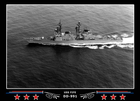 USS Fife DD-991 Canvas Photo Print
