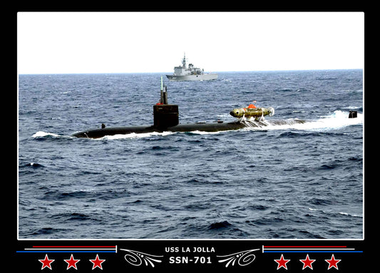 USS La Jolla SSN-701 Canvas Photo Print