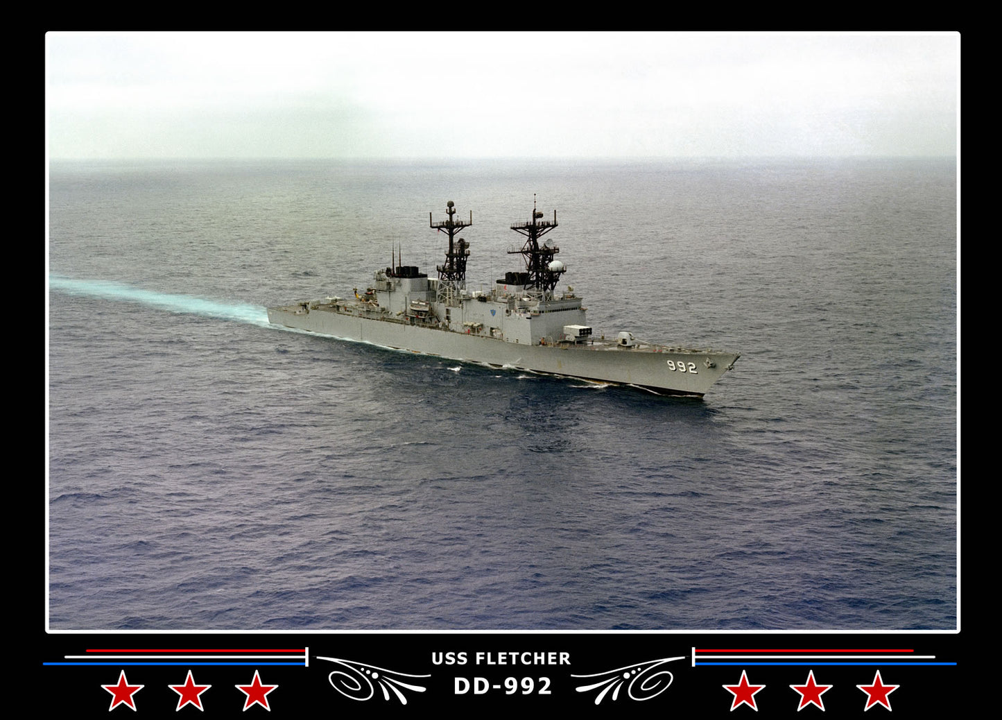 USS Fletcher DD-992 Canvas Photo Print